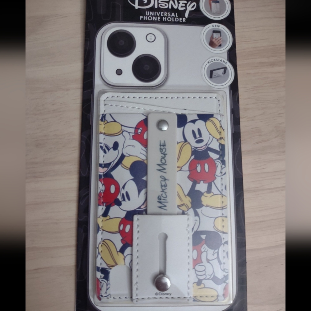 Mickey Mouse Disney Wallet Stick On Phone Holder Accessory Y2K
